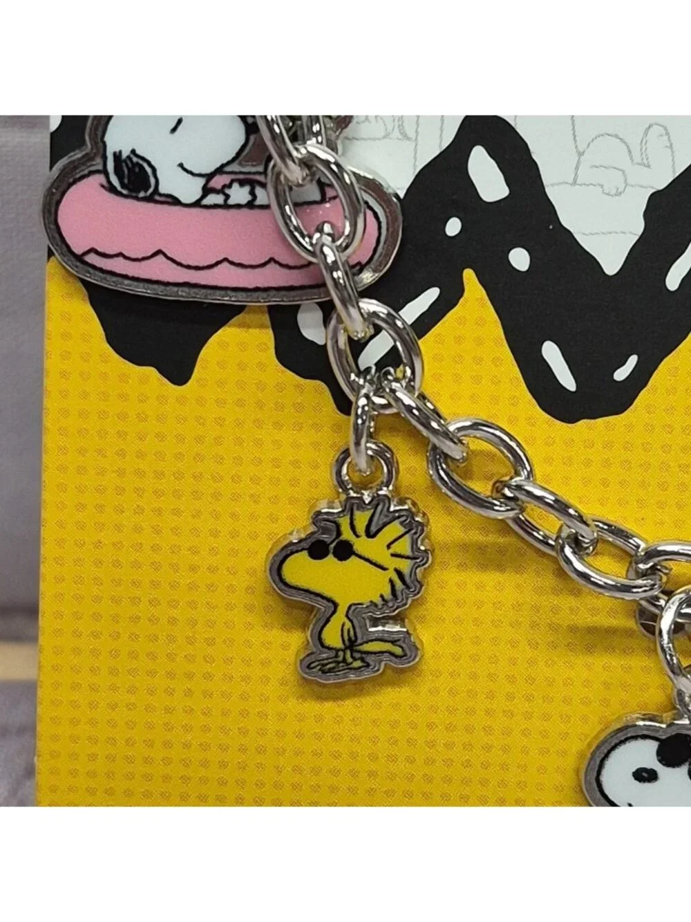Peanuts Snoopy & Woodstock Charm Bracelet Summer Fun 7